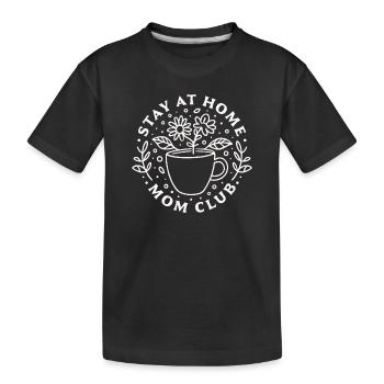 Mère maman au foyer club - T-shirt bio Premium Enfant - noir - Devant