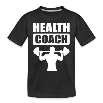 Fitness Entraîneur de fitness Salle de sport - T-shirt bio Premium Enfant - noir - Devant