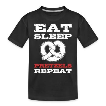 bretzel - T-shirt bio Premium Enfant - noir - Devant