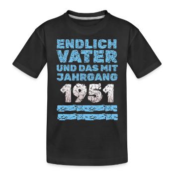 avec 1951 - T-shirt bio Premium Enfant - noir - Devant