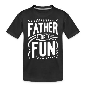 Vater des Spaßes - Kinder Premium Bio T-Shirt - Schwarz - Vorne