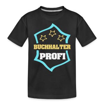Buchhalter - Kinder Premium Bio T-Shirt - Schwarz - Vorne