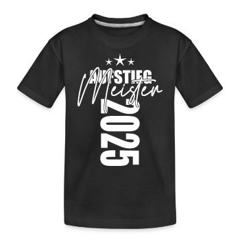 Meister 2025 - Kinder Premium Bio T-Shirt - Schwarz - Vorne