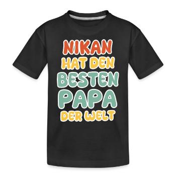 Nikan bébé - T-shirt bio Premium Enfant - noir - Devant