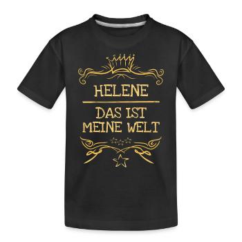 Helene als Mädchenname - Kinder Premium Bio T-Shirt - Schwarz - Vorne