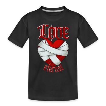 Love Eternal - Kids' Premium Organic T-Shirt - black - Front