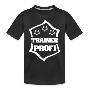 Coach as a profession - Kids' Premium Organic T-Shirt - black - Front