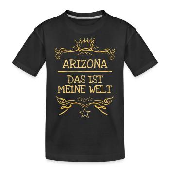 Arizona als Maedchenname - Kinder Premium Bio T-Shirt - Schwarz - Vorne