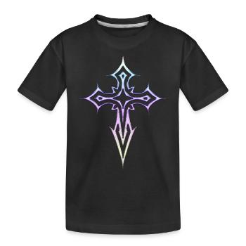 Croix gothique Y2K Emo Cross Esthétique gothique - T-shirt bio Premium Enfant - noir - Devant