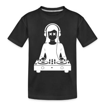 DJ Platines Festival Femme - T-shirt bio Premium Enfant - noir - Devant
