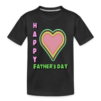 Das perfekte Geschenk zum Vatertag - Kinder Premium Bio T-Shirt - Schwarz - Vorne