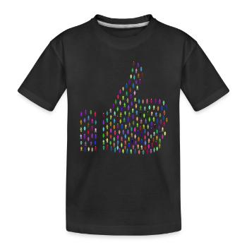I like this Comme! Thumbs Up! - T-shirt bio Premium Enfant - noir - Devant