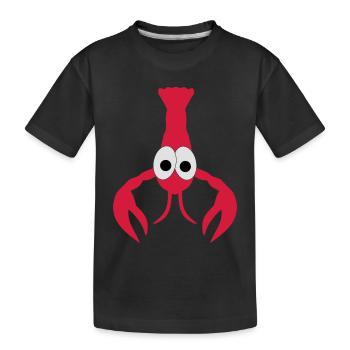 homard - T-shirt bio Premium Enfant - noir - Devant