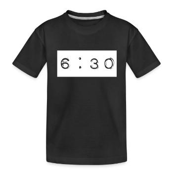 6:30 - T-shirt bio Premium Enfant - noir - Devant