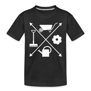jardin - T-shirt bio Premium Enfant - noir - Devant