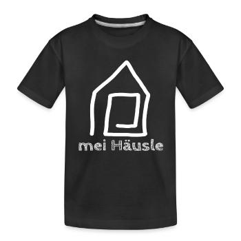 Mei Häusle / Haus / Wohnung / Trend / Sprüche - Kinder Premium Bio T-Shirt - Schwarz - Vorne