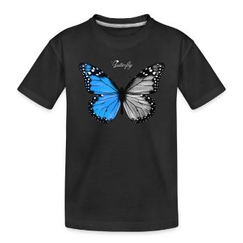 Battery Graphic - Kids' Premium Organic T-Shirt - black - Front