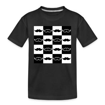 Schachbrett für Väter für den besten Vater - Kinder Premium Bio T-Shirt - Schwarz - Vorne