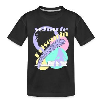 Hot Hairdresser Coiffeur Coiffeur Femme Chef Professions - T-shirt bio Premium Enfant - noir - Devant
