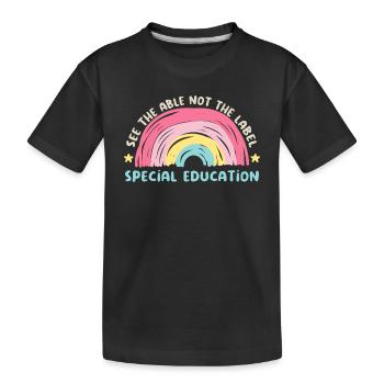 See The Able Not The Label Special Education - T-shirt bio Premium Enfant - noir - Devant
