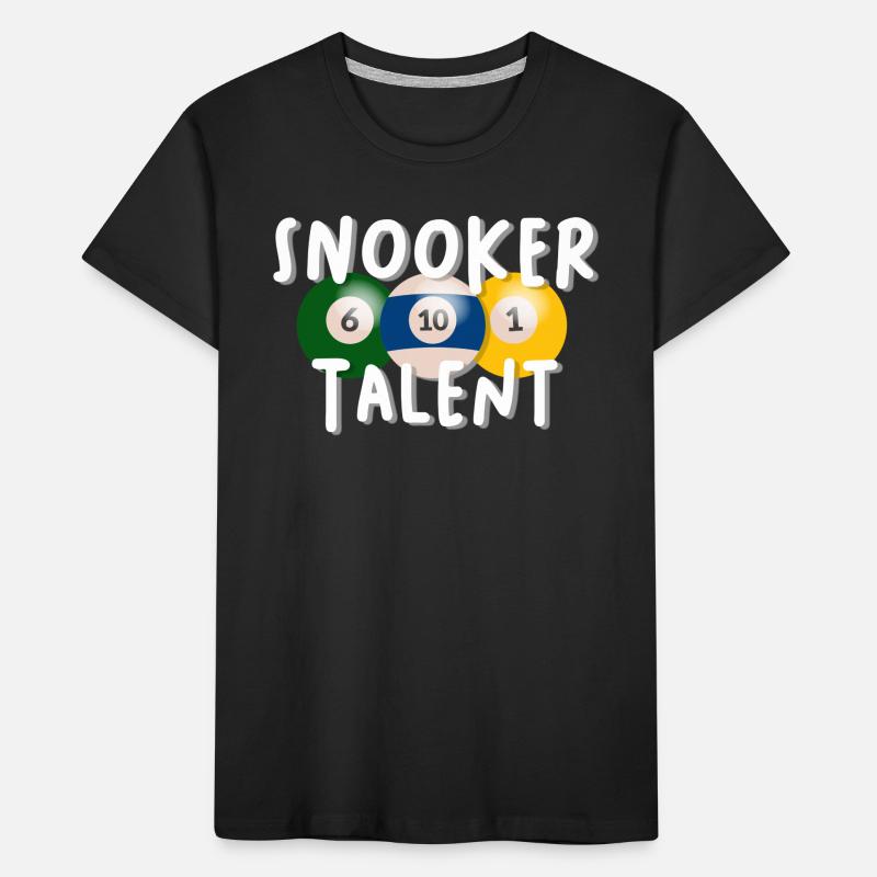 Billiards Snooker Pool Saying Kids' Premium Organic T-Shirt