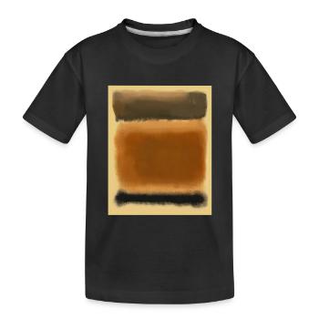 Rothko art in digital style - Kids' Premium Organic T-Shirt - black - Front