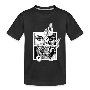 Fin de l’étranger - T-shirt bio Premium Enfant - noir - Devant