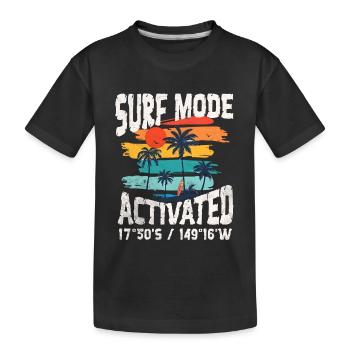 Surf mode activated Copy - T-shirt bio Premium Enfant - noir - Devant