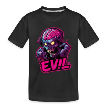 Zombie maléfique - T-shirt bio Premium Enfant - noir - Devant