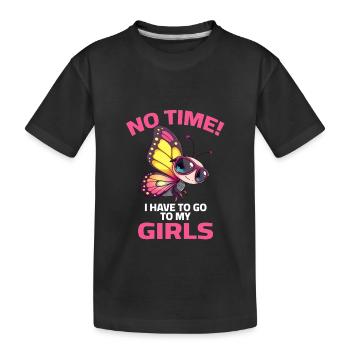 Butterfly - Kinder Premium Bio T-Shirt - Schwarz - Vorne
