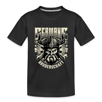 Fraternité nordique Germane - T-shirt bio Premium Enfant - noir - Devant