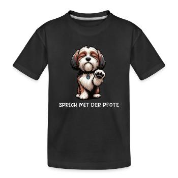 Parle à la pauvre propriétaire havanaise - T-shirt bio Premium Enfant - noir - Devant