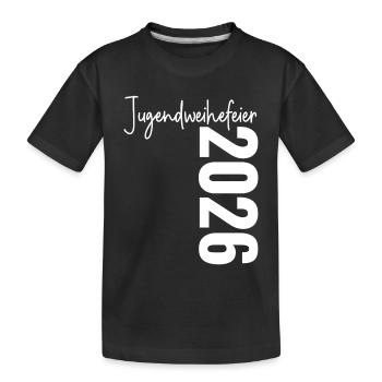Cérémonie de consécration de la jeunesse 2026 - T-shirt bio Premium Enfant - noir - Devant