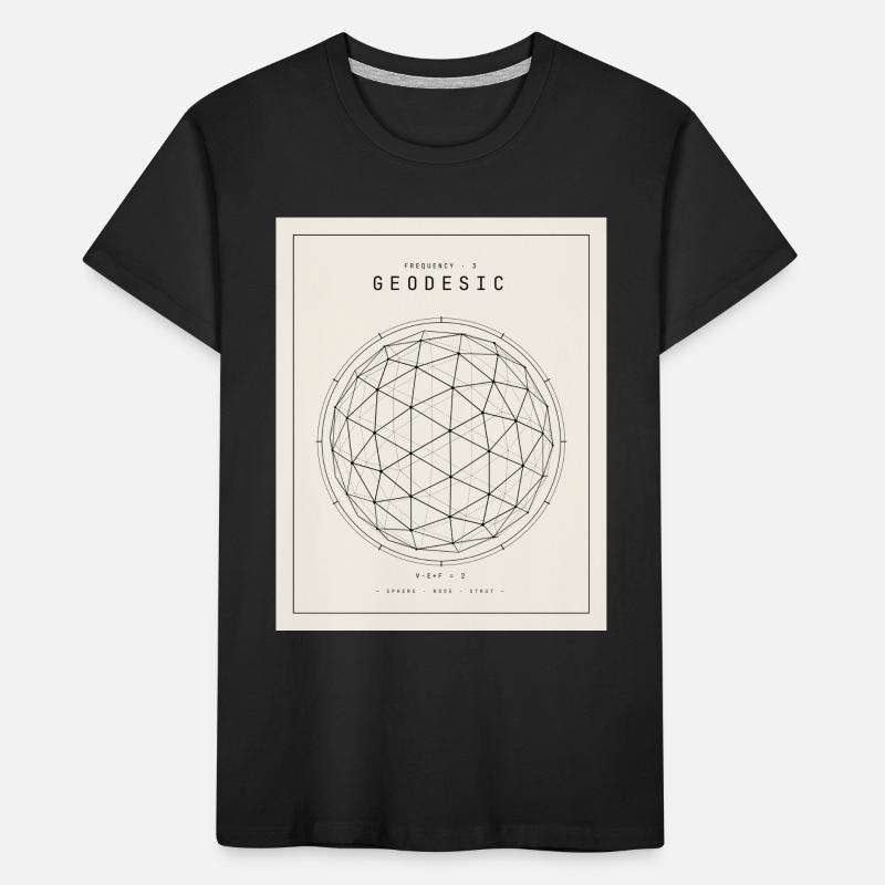 Geodesian Sphere Geometry Pattern Kids' Premium Organic T-Shirt