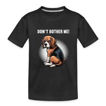 Ne me dérange pas Propriétaire de Beagle Beagle Holder de Beagle - T-shirt bio Premium Enfant - noir - Devant