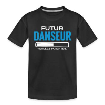 Futur Danseur Idée Cadeau Danseur - T-shirt bio Premium Enfant - noir - Devant