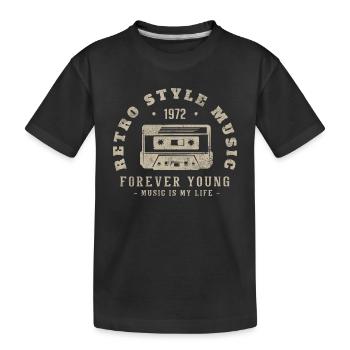 Retro 1972 Geburtstagsgeschenk 1972 Jahrgang 1972 - Kinder Premium Bio T-Shirt - Schwarz - Vorne