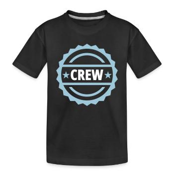 Crew - T-shirt bio Premium Enfant - noir - Devant