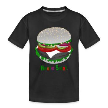 Salade style burger - T-shirt bio Premium Enfant - noir - Devant