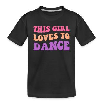 Cette fille aime danser I - T-shirt bio Premium Enfant - noir - Devant