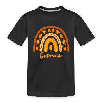 Elue meilleure opticienne | Idée Cadeau opticienne - T-shirt bio Premium Enfant - noir - Devant