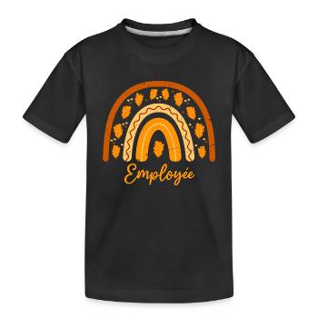 Elue meilleure Employée | Idée Cadeau Employée - T-shirt bio Premium Enfant - noir - Devant