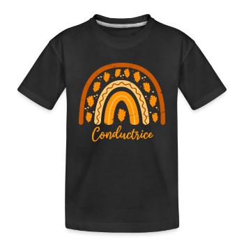 Voted best female driver| driver - Kids' Premium Organic T-Shirt - black - Front