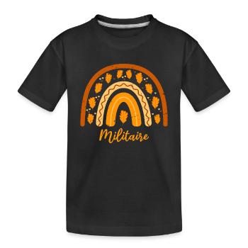 Voted best soldier| Military Gift Idea - Kids' Premium Organic T-Shirt - black - Front