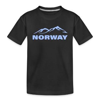 NORWAY - Kinder Premium Bio T-Shirt - Schwarz - Vorne