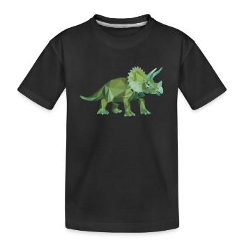 triceratops_06201401 - Kinder Premium Bio T-Shirt - Schwarz - Vorne