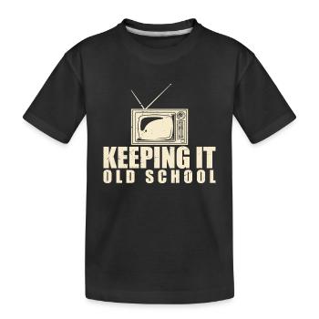 Keeping It Old School - T-shirt bio Premium Enfant - noir - Devant