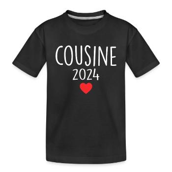 Cousine - Futur Cousine 2024 - T-shirt bio Premium Enfant - noir - Devant
