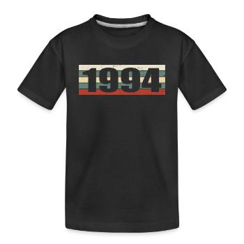 1994 Jahrgang 1994 Geschenk 1994 Geburtstag 1994 - Kinder Premium Bio T-Shirt - Schwarz - Vorne