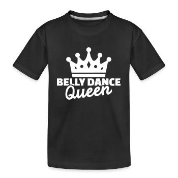 Bauchtanz - Kinder Premium Bio T-Shirt - Schwarz - Vorne